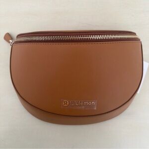 Lululemon Cactus Leather Saddle Tan Crossbody Bag